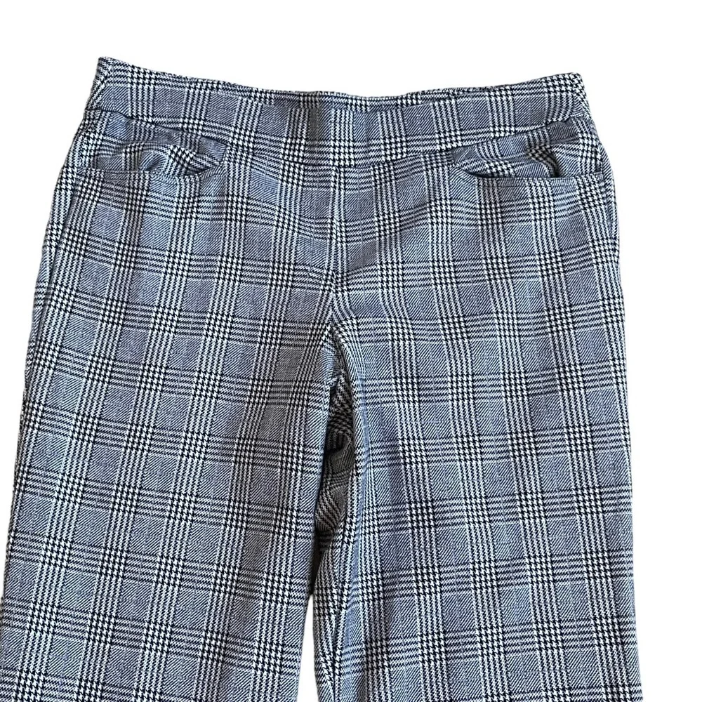 Lane Bryant Women’s Plaid Houndstooth Pull On Pants Plus Size 18/20 Stretchy